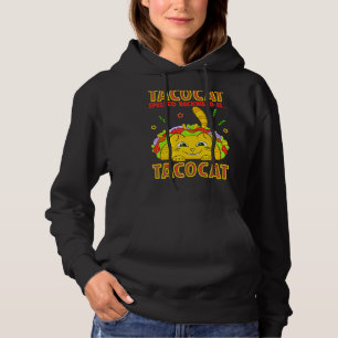 Tacocat Kostüm Funny Cat Taco Kitty Tacos für Frau Hoodie