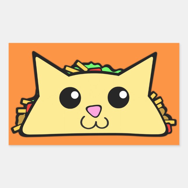 Tacocat Rechteckiger Aufkleber (Vorderseite)