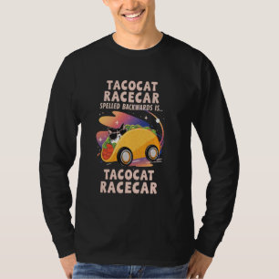 Tacocat Rennwagen rückwärts buchstabiert Lustiges T-Shirt