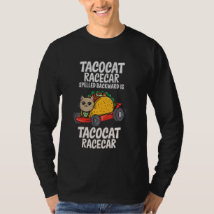 Tacocat Rennwagen Rückwärts Lustiges Mexikanisches T-Shirt