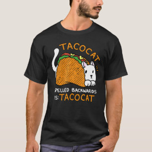 Tacocat Rückwärts Geschrieben Ist Tacocat Katze T-Shirt