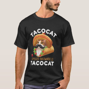 Tacocat Rückwärts Geschrieben Ist Tacocat Mexikani T-Shirt
