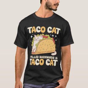 Tacocat Rückwärts Geschrieben Taco Cat Mexikanisch T-Shirt
