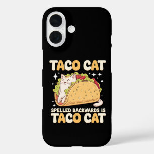 Tacocat Rückwärts Geschrieben Taco Katze Mexikanis iPhone 16 Hülle