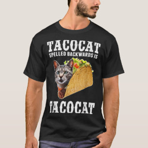Tacocat rückwärts geschrieben Tacocat Funny Cat Lo T-Shirt