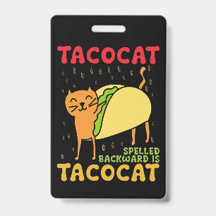 Tacocat Rückwärts Geschrieben Tacos Katzen Cinco D Ausweis