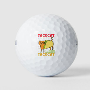 Tacocat Rückwärts geschrieben Tacos Katzen Cinco D Golfball