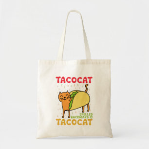 Tacocat Rückwärts geschrieben Tacos Katzen Cinco D Tragetasche