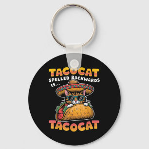 Tacocat-Shirt rückwärts geschrieben Taco Cat Cinco Schlüsselanhänger