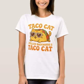 Tacocat Spelling Backed Taco Cat Cinco de mayo T-Shirt