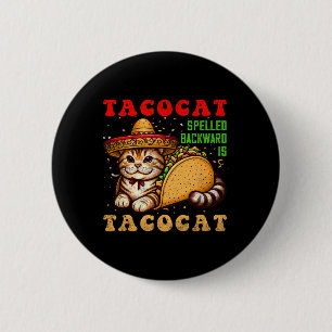 Tacocat-Spulen Tacos und Katzen Cinco de Ma Button