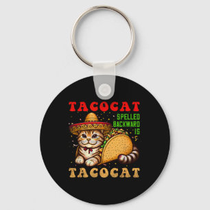 Tacocat-Spulen Tacos und Katzen Cinco de Ma Schlüsselanhänger