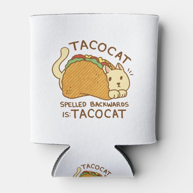 TACOCAT-TIERE IM TACO-CARTOON DOSENKÜHLER (Vorderseite)