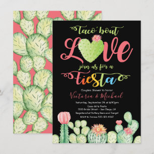 Tacokampf Liebe-Paar-Duschen-Einladungen Einladung