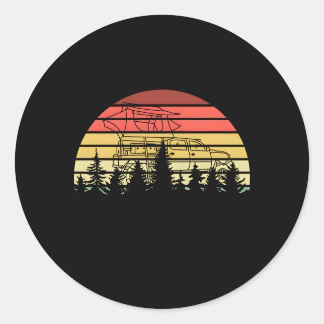 Tacom-Überlandung Runder Aufkleber (Vorderseite)