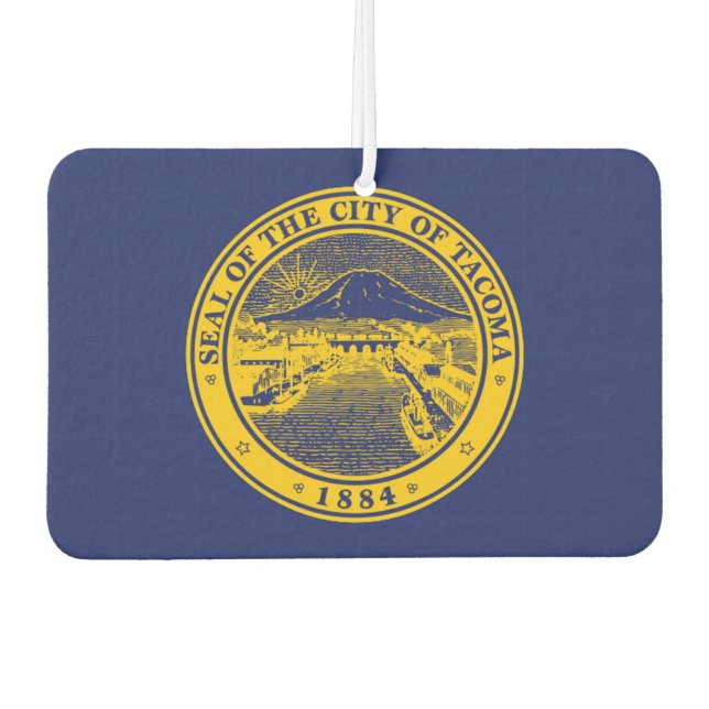 Tacoma City Flag Autolufterfrischer (Vorderseite)