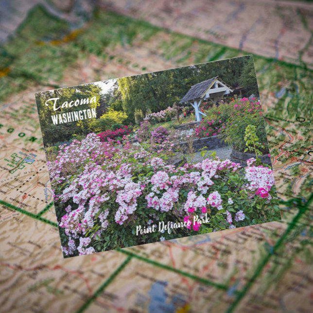Tacoma, Washington Point Defiance Park Travel Postkarte (Von Creator hochgeladen)