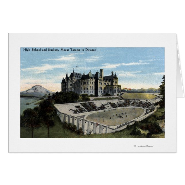 Tacoma, Washington - Sicht auf die High School (Vorderseite (Horizontal))