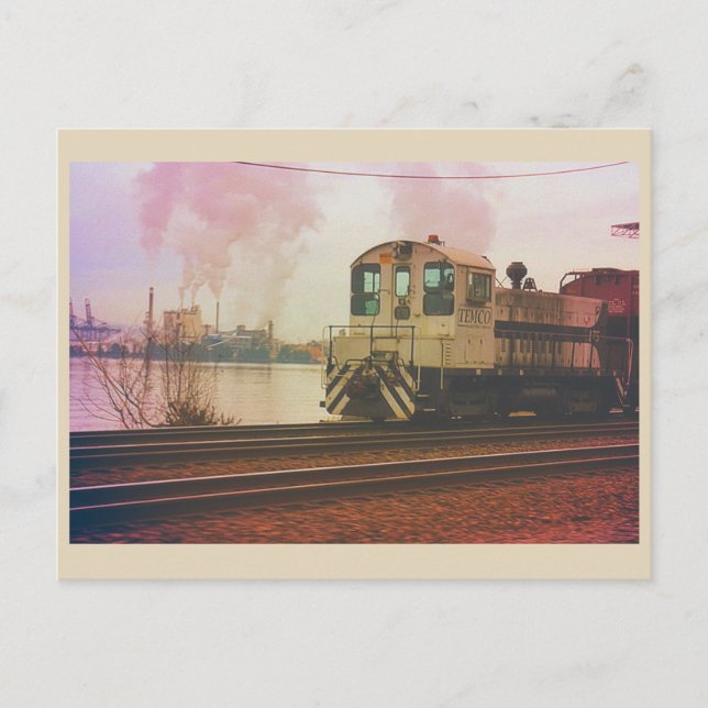 Tacoma Washington Train Postcard Postkarte (Vorderseite)
