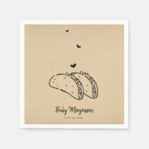 Tacos Baby Shower Serviette