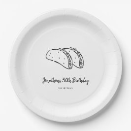 Tacos Birthday Party Pappteller