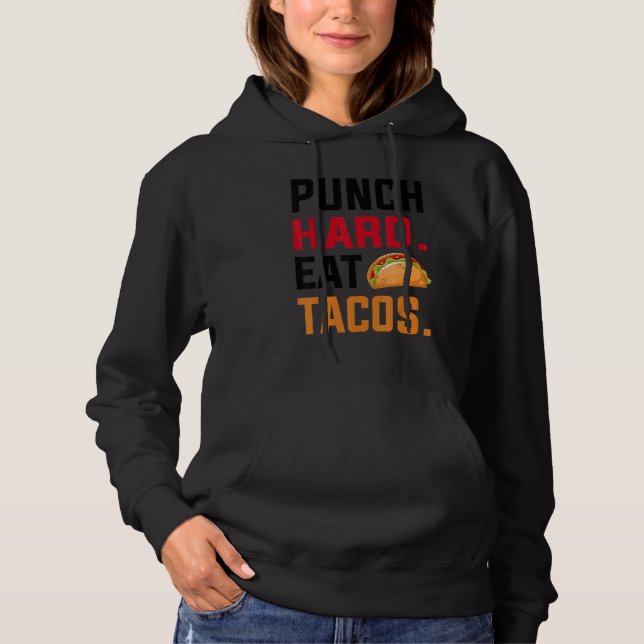 Tacos Boxing Hoodie (Vorderseite)