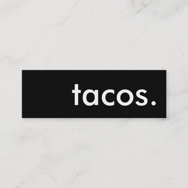 tacos. carte perforée de fidélité (Devant)