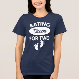 Tacos essen für zwei lustige Mütter Tri-Blend Shirt