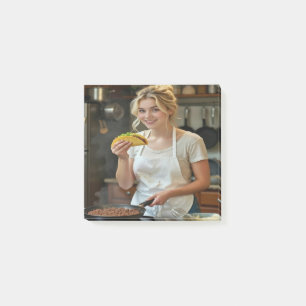 Tacos essend Foto personalisieren anpassen Post-it Klebezettel