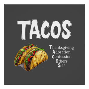 TACOS Gebet Poster