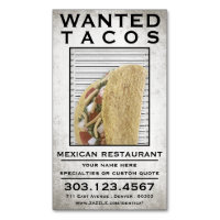 Tacos gewollt Poster-Visitenkarte