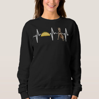 Tacos Irish Wolfhound Heartbeat Dog Sweatshirt