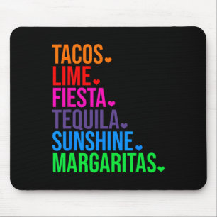 Tacos Limon Fiesta Tequila Mousepad