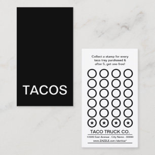 Tacos-Lochkarte Treuekarte