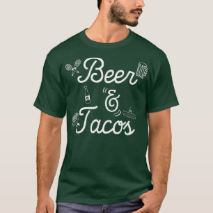 Tacos Lover Funny Tacos und Bier Zitat  T-Shirt