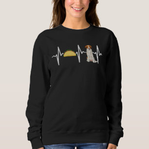 Tacos Nederlandse Kooikerhondje Heartbeat Dog Sweatshirt