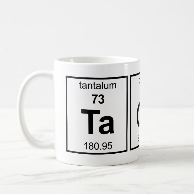 TaCoS-Periodensystem Kaffeetasse (Links)