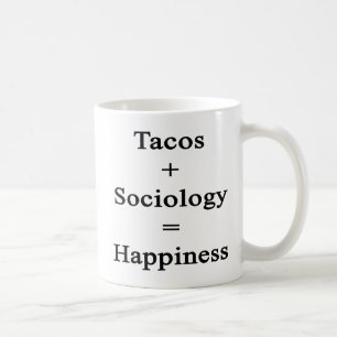 Tacos plus Soziologie entspricht Glück Kaffeetasse