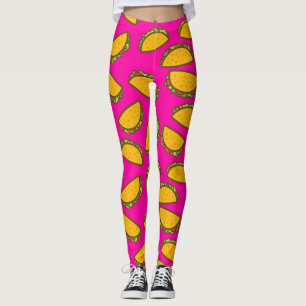 tacos roses leggings