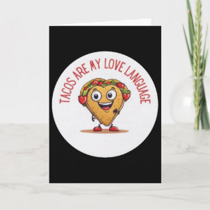 Tacos sind meine Liebessprache Lustiger mexikanisc Karte
