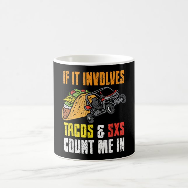 Tacos & SxS Vierrad-Vierradantrieb UTV ATV Kaffeetasse (Mittel)