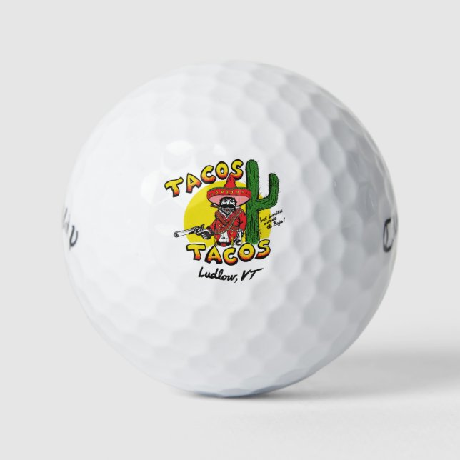 Tacos Tacos Golf Ball Set (Vorderseite)
