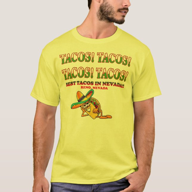 TACOS! TACOS! TACOS! TACOS! T-Shirt (Vorderseite)