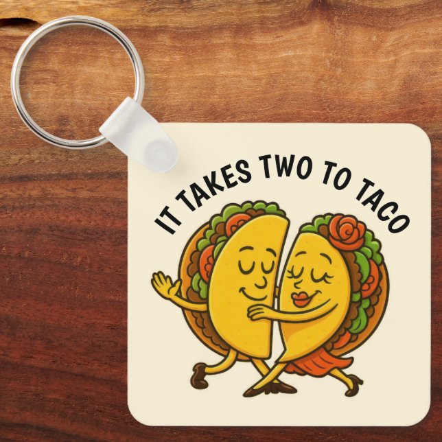 Tacos Tancing Schlüsselanhänger (Vorderseite)