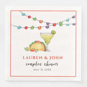 Tacos & Tequila Fiesta Paare Dusche Serviette