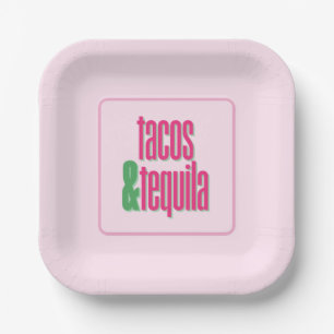 Tacos Tequila Party-Teller Pappteller