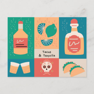 Tacos & Tequila Postkarte