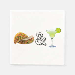 Tacos u. Tequila Serviette