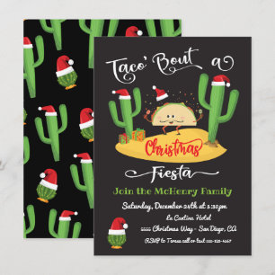 Taco's über Weihnachten Fiesta Party Einladung