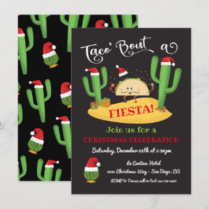 Taco's über Weihnachten Fiesta Party Einladung